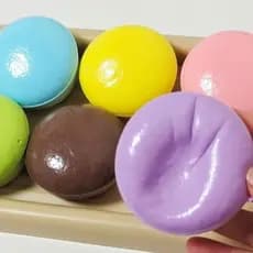 Macaron Color Cheese Pão Sensorial Squishy Slow Rebound Soft Fidget Para Calming Focus E Regulação Emocional