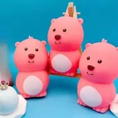 1 Pçs Reutilizável Estiramento Rebote TPR Castor Brinquedo Fidget Para Adolescentes Alívio Do Tédio E Interior Carro Orn