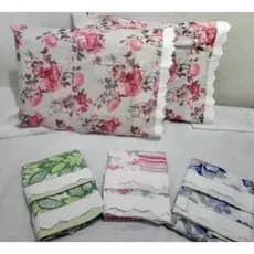 Kit 2 Fronhas envelope 200 Fios estampada 70x50cm
