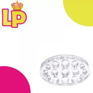 1 Porta Batoque Oval  Acrílico 15 Furos