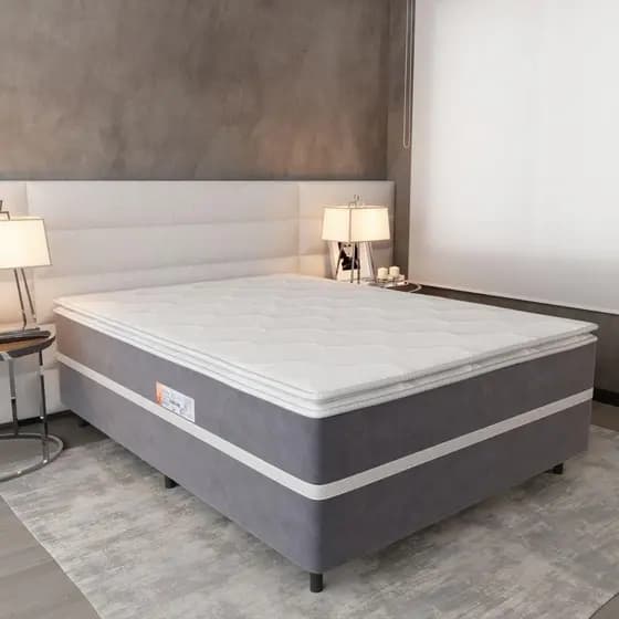 Cama Box Casal Conjugada (138x188) D28 New Breare Topázio