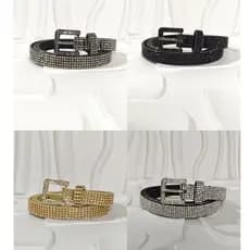 Cinto feminino strass brilhante 2026