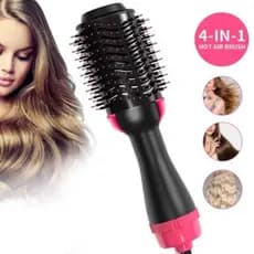 Escova Secadora 110V Alisador Elétrica Quente Cabelo Com 3 Em1 Hair Styler