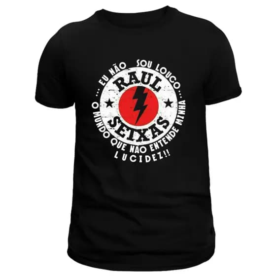 Camisa, Camiseta, Raul Seixas, Maluco Beleza, 100% Algodão, Envio Rapido