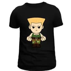 Linda Camisa, Camiseta , Street Fighter, Guile , em 100% Algodão, Envio Rápido.