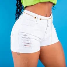 Short Feminino Jeans Short Curto Jeans Feminino Jeans Luxo