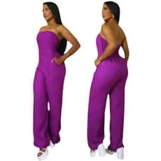macação alfaiataria roxo, preto, rosa verde