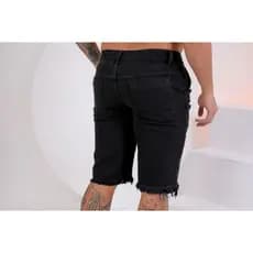 Bermuda premium rasgado bermuda jeans acabamento premium.