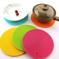 Kit 4 Descansos Panela em Silicone Protetor Resistente
