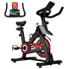 Bicicleta Ergométrica Para Spinning Mecanica 13kg Vermelho