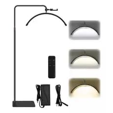 Luminaria Meia Lua Estetica Mesa Spa Arco 3 Tons Ajustavel Salao Beleza Limpeza De Pele