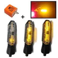 Kit 4 Piscas Setas Led Nxr Bros 160 Honda  Xre 300 Xre 190 Xre190 Cb Twister 250 Titan + Relê Pisca