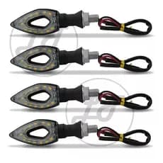 Kit Universal Piscas Seta Moto Vazado Z300 Cb Ninja 250r 300r