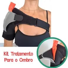 Tratamento do Ombro Bolsa de Àgua Quente + Ombreira Bilateral Órtese Suporte Tensor Protetor Úmero Unissex