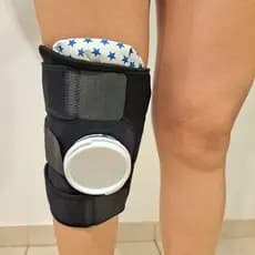 Kit Joelheira de Neoprene + Saco De Gelo Para Alívio da Dor com Suporte Acessórios Ice Bag