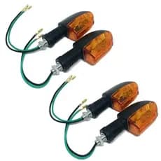4 Setas Pisca Universal Para Motos Motocicletas Esportiva Alerta