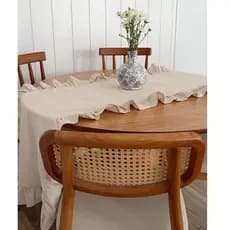 Trilho de Mesa em Linho com Babadinho