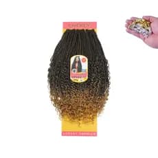 Gypsy Braids Cherey Trança Cacheada 55cm 300g Fibra Sintética Crochet Braids + Anel