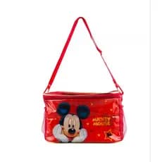 Bolsa Vermelha Térmica Lancheira Mickey 15x27x18cm - Disney