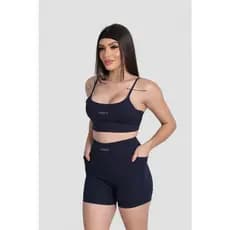 Short C/ Bolso Para Corrida, Caminhada Academia Feminino Compresão