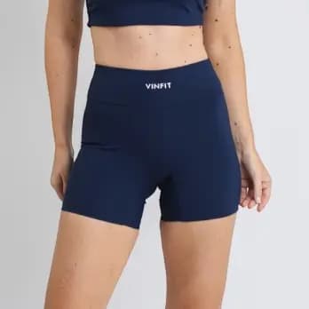 Shorts Academia Feminino em Poliamida Compressão Zero Transparência VINFIT