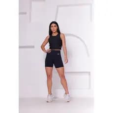 Shorts Move VinFit Feminino Academia Poliamida Fitness Cós Alto Confortável
