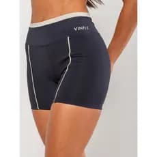 Shorts Academia Fitness Poliamida Feminino Sustentação Cós Alto