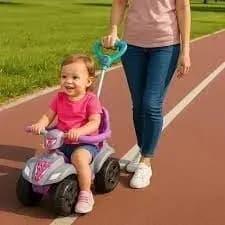 Quadriciclo Infantil Baby Aparelho Fortalece Menino Menina Andador Brinquedo Bicicleta Carrinho Cestinha Empurra Criança