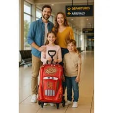 Mala Infantil Carrinho Rodinhas Mochila Criança Personagem Viagem Bolsa Bagagem Escolar Passeio