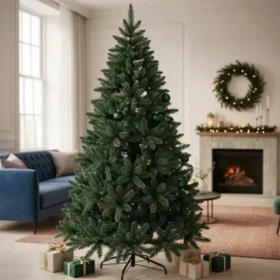 Árvore Pinheiro Natal Grande 210cm 1100 Galhos Cheia Verde Tradicional Decoração Natalina Premium