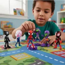 Spidey Amazing Friends Homem aranha e amigos 6 Bonecos acessórios articuláveis 11 cm