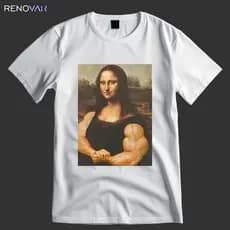 Camiseta Monalisa Maromba Personalizada - Camisa Monalisa Treino Academia Meme