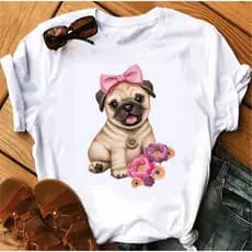 Camisetas Lindas T-shirts Estampadas Femininas Blusas