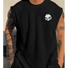 Camiseta Regata Oversized Streetwear Urso Estiloso Trap Urso Academia Treino