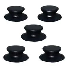 Pomel Puxador Pegador 5 Peças P/tampa de Vido e Aluminio De Panela e Frigideira