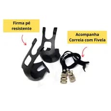 Pedaleira Bike Firma Pé Nylon Com Fivela MTB Speed Spinning