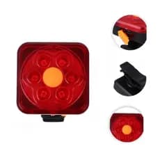 Lanterna Pisca Sinalizador Traseiro Bicicleta 5 Modos de luz Brilhante Forte