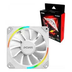 Ventoinha Cooler Fan PWM 120mm Argb Gabinete Pcyes Sangue Frio 3 White Ghost - Branco