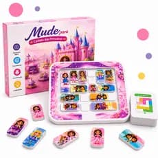 Jogo Quebra Cabeça Princesa Moana Tabuleiro Magnético Brinquedo Menina Feminino Criança
