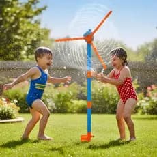 Brinquedo Verão Diversão Água Infantil Giratório Cata Vento Splash Jardim Cata-vento