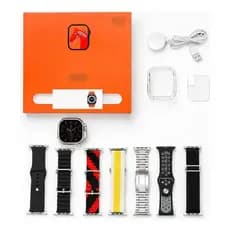Relógio Inteligente Smartwatch Ultra 9 Nfc Android Ios + 7 Pulseira + Pelicula + Case