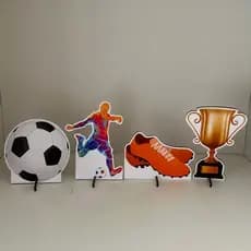 Kit 4 Displays de Mesa Futebol - Centro de Mesa, Decoração