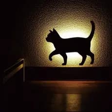 Luminária Abajur Gato Design Exclusivo Andarela Decoração De Quarto