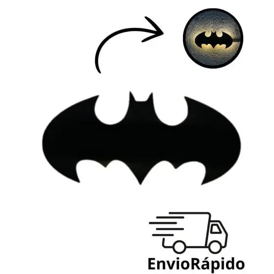 Luminária Abajur Batman Led para Quarto Infantil