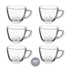 Jogo De Xícaras Café De Vidro Morocco 80Ml 6 Peças.