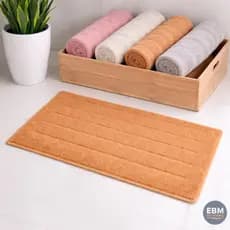 Tapete Retangular Algodão Para Banheiro Higiênico Absorção 60x40cm