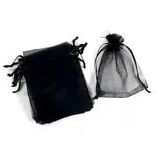 SACO ORGANZA 15X20 PRETO 50 UNIDADES