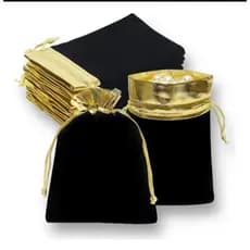 KIT 50 OU 25 UNIDADES SAQUINHOS DE VELUDO 7X9 LEMBRANCINHA JOIAS PRETO OU VERMELHO