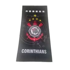 toalha de banho Corinthians 70cm X1,40m