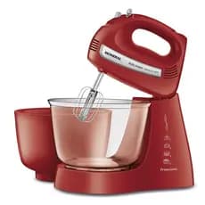 Batedeira Bella Massa Mondial Vermelha e Inox 500W B-55-R